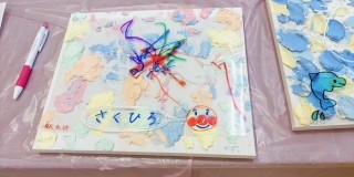 「テクスチャーアート風お名前ボード」ワークショップ開催しました♪