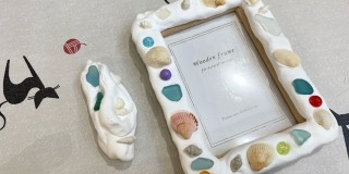 「シーグラスでフォトフレームをデコっちゃおう」ワークショップ開催しました★