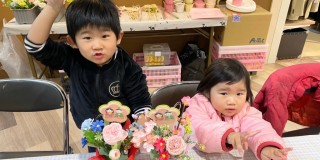 「ひなまつりフラワーアレンジ」ワークショップ開催しました★