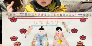 「ひなまつり手形足形アート」開催しました★