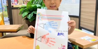 「こどもの日手形足形アート」ワークショップ開催しました★