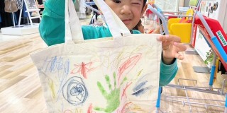 「父の日手形エコバッグを作ろう！」ワークショップ開催しました♪