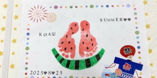 「夏の手形足形アート」開催しました★
