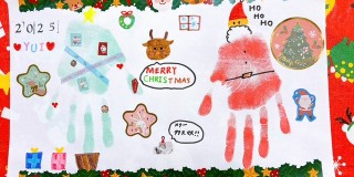 「クリスマス手形足形アート」開催しました★