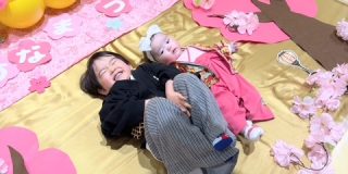 「ひなまつりねんねアート」開催しました♪